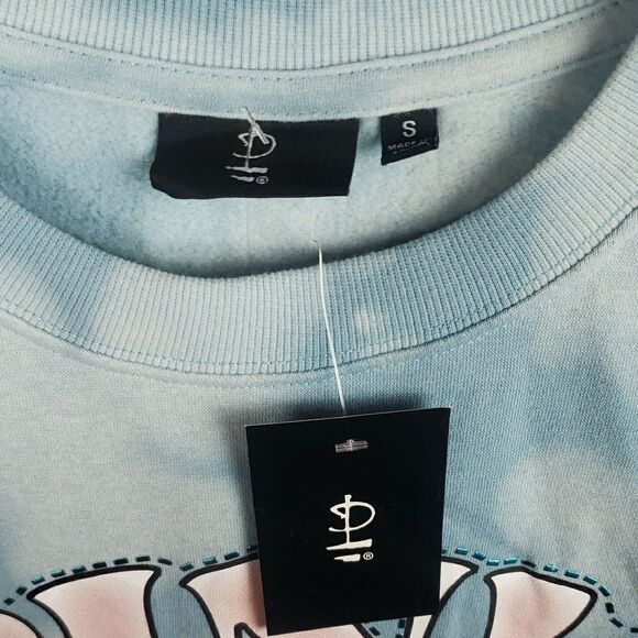 Pink Floyd Women's Small Blue Tie-Dye Sweatshirt - Picture 5 of 7